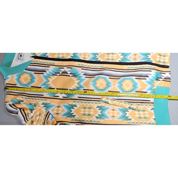 Crazy Train Womens M Full Zip Aztec Western‎ Bomber Jacket - Picture 6 of 7